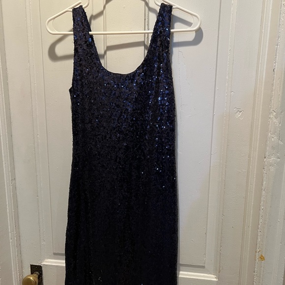 Rue 21 Sequin Blue Mini Dress size small - Picture 6 of 7